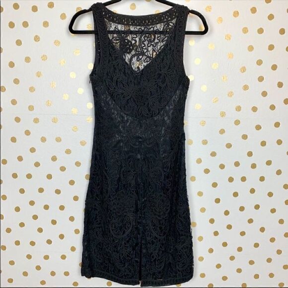 SUE Wong Soutache Embroidered Lace Cocktail Dress 4 - Picture 4 of 5